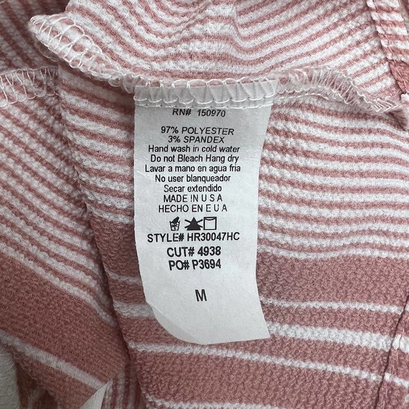 Hummingbird Striped Red Romper Shorts Size Medium - Picture 6 of 12